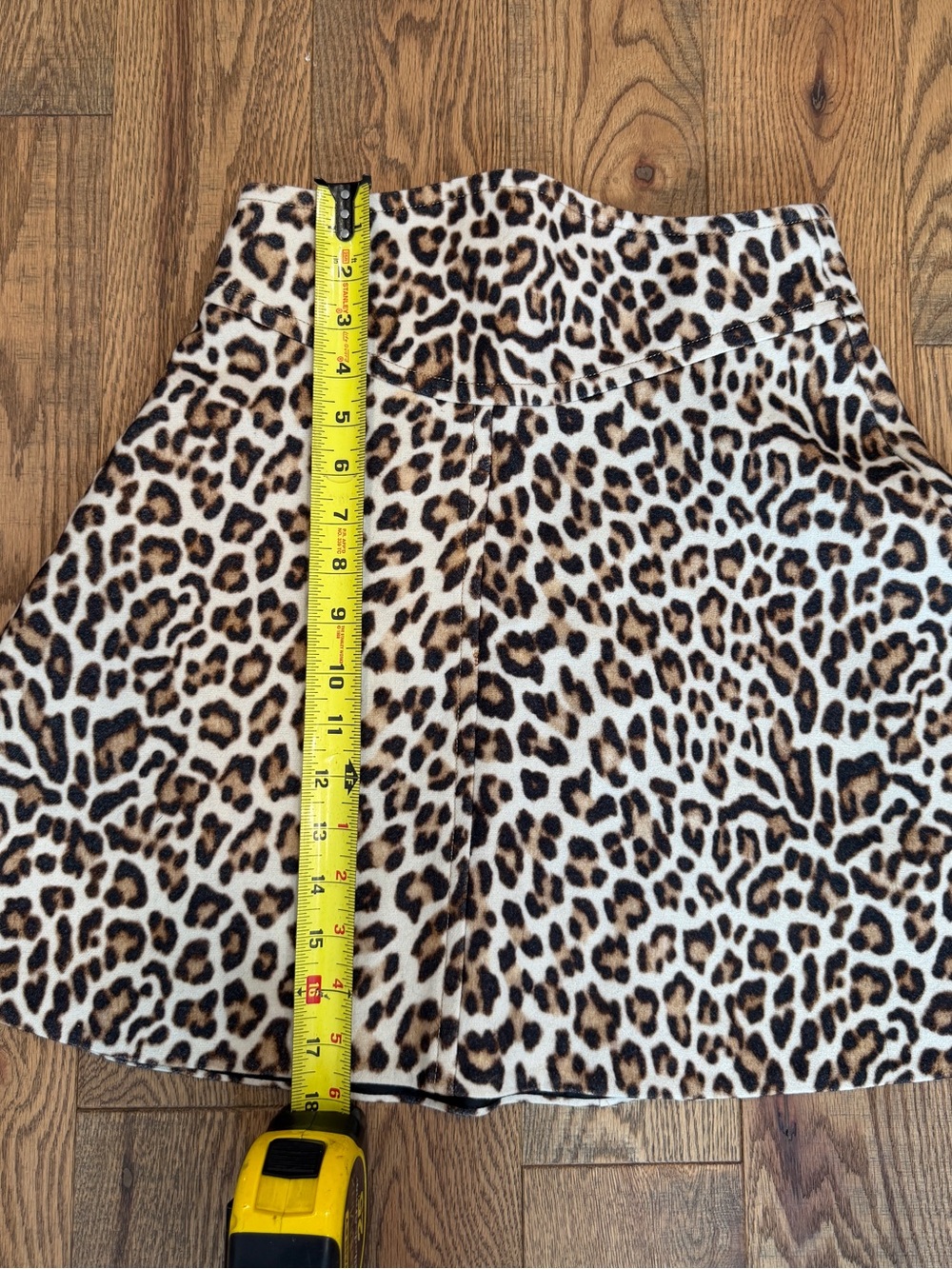 Carven Paris Leopard Print Felted Wool Mini Skirt EU 36 US 4 - Picture 10 of 10